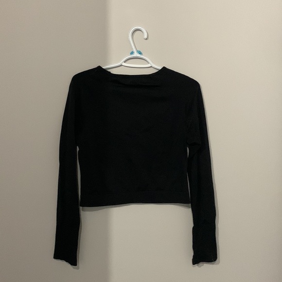 Aéropostale long sleeve crop top, black size L - Picture 3 of 3